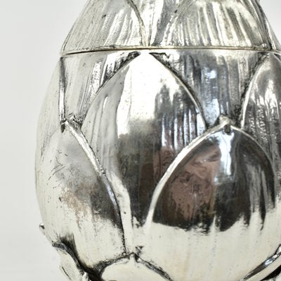 Silver Artichoke Ice Bucket by Mauro Manetti for Fonderia Darte, 1970s-HJP-2000666