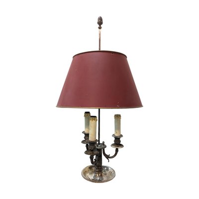 Silver Bronze Bouillote Table Lamp-HLV-1819777