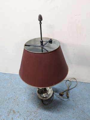 Silver Bronze Bouillote Table Lamp-HLV-1819777