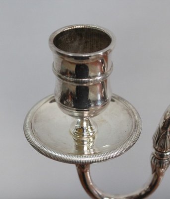 Silver Bronze Candelabra, 1960s, Set of 2-RVK-1003488