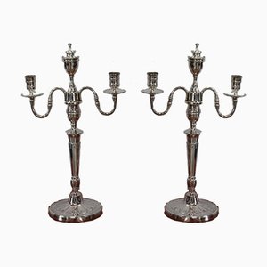 Silver Bronze Candelabra, 1960s, Set of 2-RVK-1003488