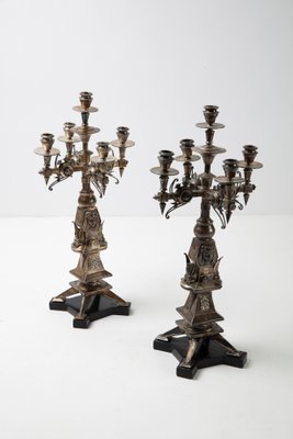 Silver Candelabras, 1920s, Set of 2-DZU-1991851