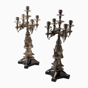 Silver Candelabras, 1920s, Set of 2-DZU-1991851