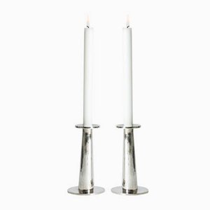 Silver Candlesticks by Jarl Ölveborn, Set of 2-NL-1223954