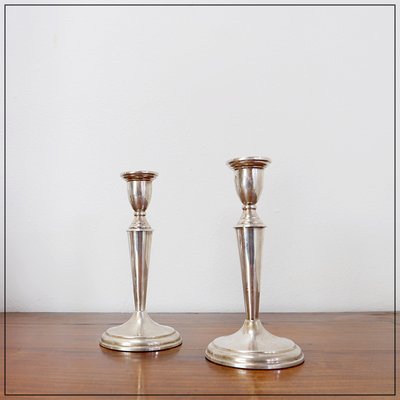 Silver Candlesticks, Set of 2-NYF-2018817