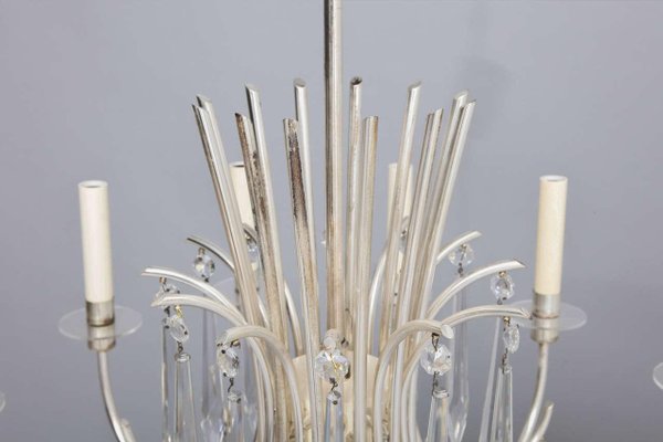 Silver Chandelier from Sciolari, 1960s-KL-620278