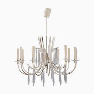 Silver Chandelier from Sciolari, 1960s-KL-620278