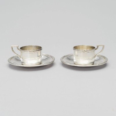 Silver Coffee Cups, Set of 4-WMV-1126992