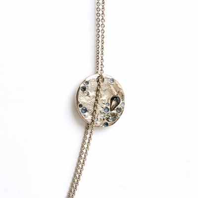 Silver Coins CC String Necklace from Chanel-NPN-2019726