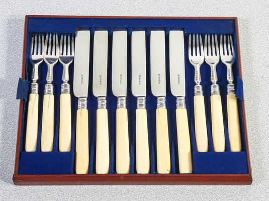 Silver Cutlery Service by Henry Wilkinson, 1872, Set of 24-OJE-1776556