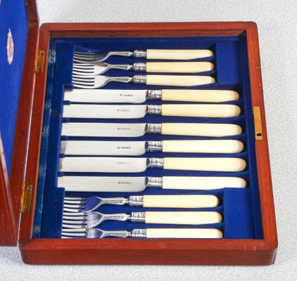 Silver Cutlery Service by Henry Wilkinson, 1872, Set of 24-OJE-1776556