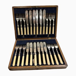 Silver Fish Cutlery, Set of 24-BZK-1780654