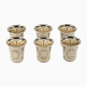 Silver Glasses, Early 20th Century, Set of 6-ZCI-2025229