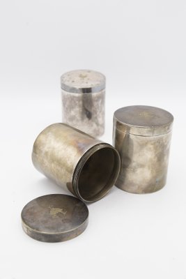 Silver Jars from Boin Taburet Paris, Set of 3-RCE-1448821