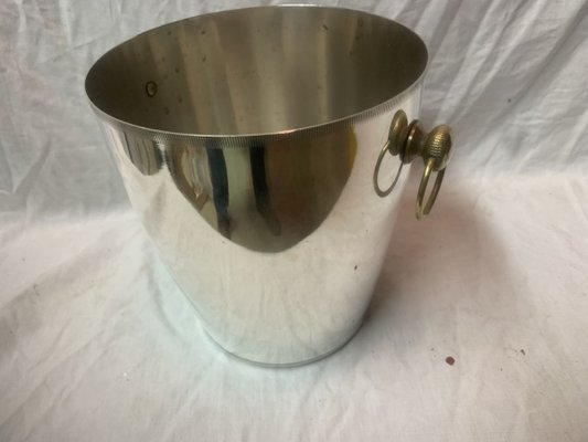 Silver Metal Champagne Bucket, 1960s-BZK-627435