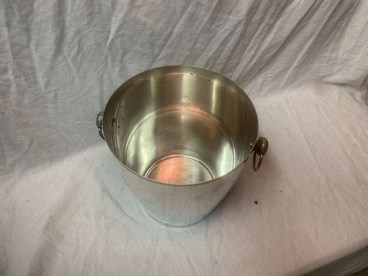 Silver Metal Champagne Bucket, 1960s-BZK-627435