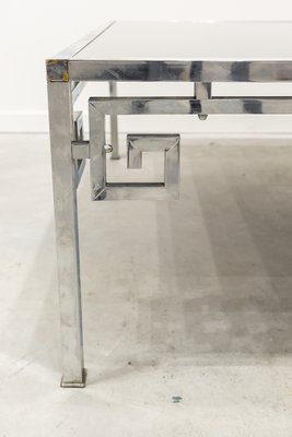 Silver Metal Coffee Table, 1970s-UJE-688531