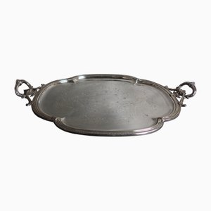 Silver Metal Serving Tray-WSV-2019894