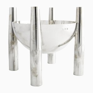 Silver Metal Willow Model Vase by Charles Rennie Mackintosh for Sabattini, 1984-FWM-1383908