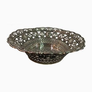 Silver Openwork Bread Basket, 1950s-IKW-843861