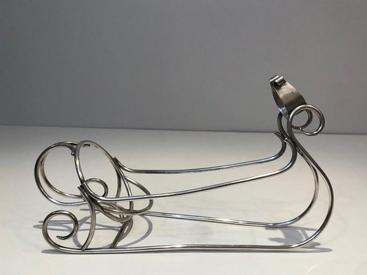 Silver Plad Sleigh Bottleholder, France, 1930s-BA-803705