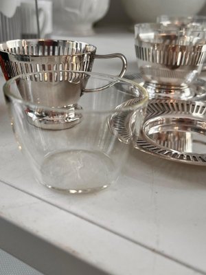 Silver-Plated Cups from Fa. Wolkenstein & Blissful, Vienna, 1920s, Set of 6-SEI-1405357