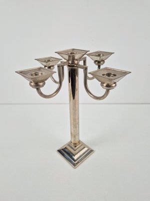 Silver-Plated Korinthe Candlestick by Henry Fink, 1980s-AXJ-2036051