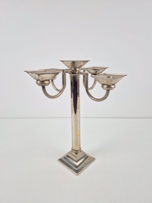 Silver-Plated Korinthe Candlestick by Henry Fink, 1980s-AXJ-2036051