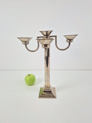 Silver-Plated Korinthe Candlestick by Henry Fink, 1980s-AXJ-2036051