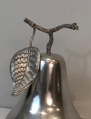 Silver Plated Pear Ice Bucket, France, 1970s-BA-803697