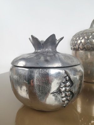 Silver Plated Pomegranate Ice Bucket by Mauro Manetti, Florence, Italy, 1970s-UIW-1420507