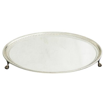 Silver Plated Serving Tray from Mappin and Webb, 1960s-ARU-2016827