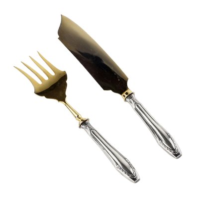 Silver Serving Knife and Fork, Set of 2-WMV-1438801