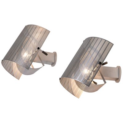 Silver Shogun Wall Lights by Mario Botta for Artemide, 1980s, Set of 3-DEK-932435