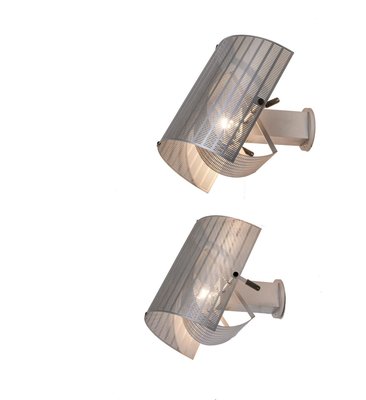 Silver Shogun Wall Lights by Mario Botta for Artemide, 1980s, Set of 3-DEK-932435