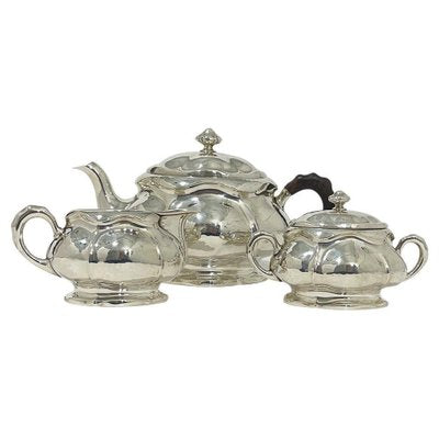 Silver Tea Servie, 1900s, Set of 3-UCH-1704930