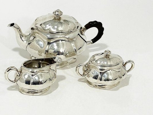 Silver Tea Servie, 1900s, Set of 3-UCH-1704930