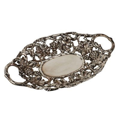 Silver Tray with Basket Details, Milan-VMM-1784639