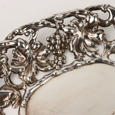 Silver Tray with Basket Details, Milan-VMM-1784639