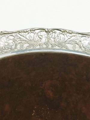 Silver Tray with Wooden Bottom, 1948-UCH-1224620