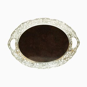 Silver Tray with Wooden Bottom, 1948-UCH-1224620