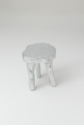 Silver Tripod Stool in Plaster-QAC-2017191