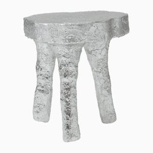 Silver Tripod Stool in Plaster-QAC-2017191