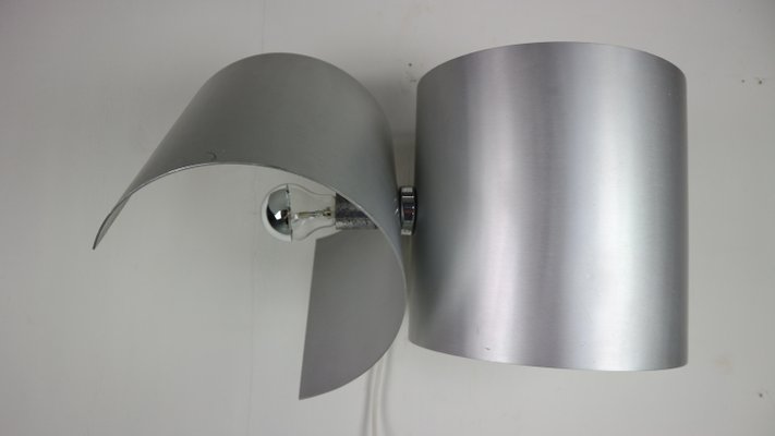 Silver Wall Adjustable Lamp by Giuliano Cesari for Nucleo Sormani, Italy, 1960s-DT-2026108