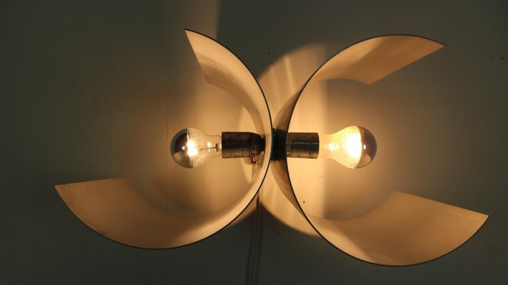 Silver Wall Adjustable Lamp by Giuliano Cesari for Nucleo Sormani, Italy, 1960s-DT-2026108