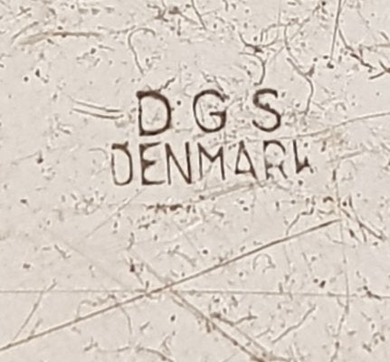 Silvered and Enameled Bowl from DGS Denmark, 1950s-UNO-992657