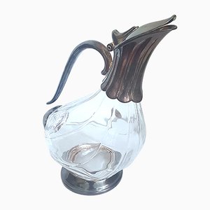 Silvered Crystal Glass Decanter-QDP-1000451