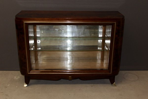 Silversmiths Art Deco Period Walnut Cabinet-BCR-912144