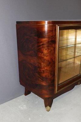 Silversmiths Art Deco Period Walnut Cabinet-BCR-912144