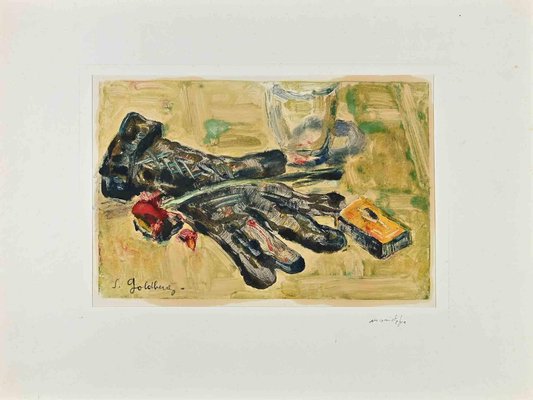 Simon Goldberg, Still Life with Glove, Monotype, Mid-20th Century-ZCI-1775638